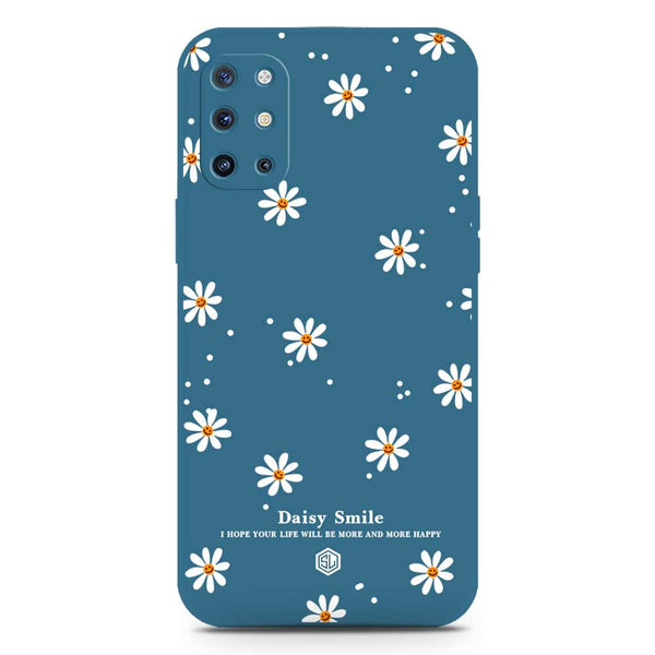 Daisy Smile Design Soft Phone Case - Silica Gel Case - Blue - OnePlus 8T