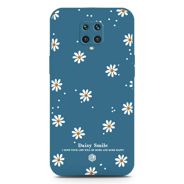 Daisy Smile Design Soft Phone Case - Silica Gel Case - Blue - Xiaomi Poco M2 Pro
