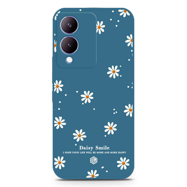Daisy Smile Design Soft Phone Case - Silica Gel Case - Blue - Xiaomi 13T