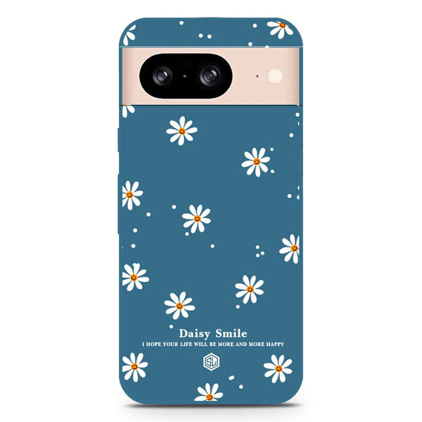 Daisy Smile Design Soft Phone Case - Silica Gel Case - Blue - Google Pixel 8 Pro