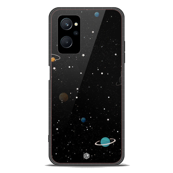 Space Series Soft Phone Case - Premium Glass Case - Design 3 - Realme 9i