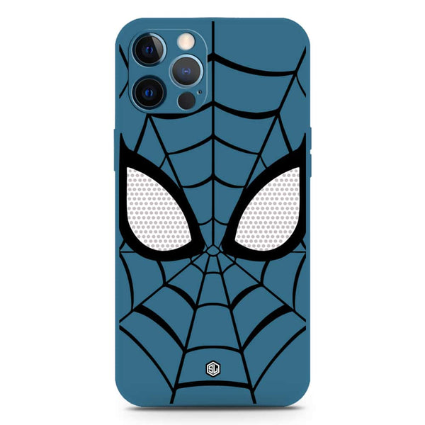 Cool Spider Design Soft Phone Case - Silica Gel Case - Blue - iPhone 12 Pro Max