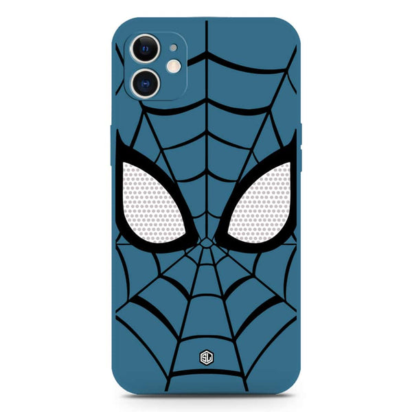 Cool Spider Design Soft Phone Case - Silica Gel Case - Blue - iPhone 11