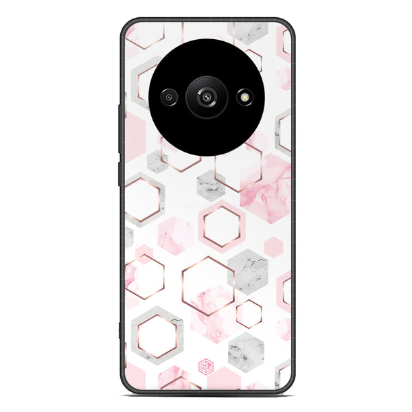 Stylish Marble Series Soft Phone Case - Premium Glass Case - Design 4 - Xiaomi Redmi A3