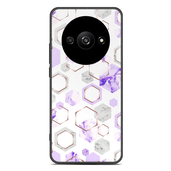 Stylish Marble Series Soft Phone Case - Premium Glass Case - Design 5 - Xiaomi Redmi A3