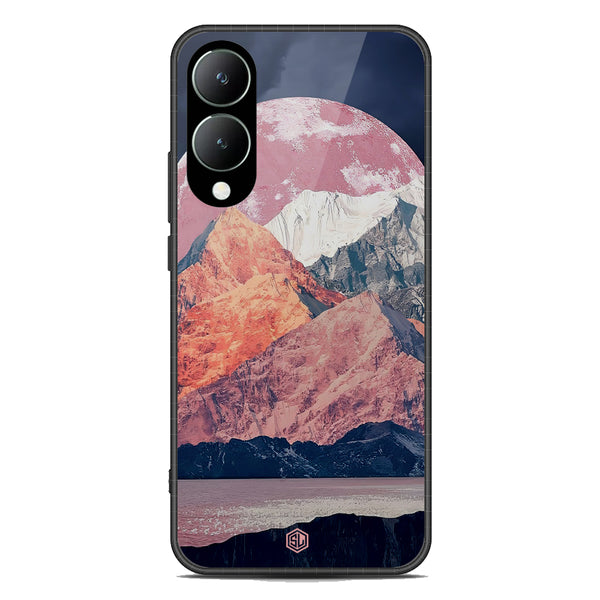 Mountains Wanderlust Series Soft Phone Case - Premium Glass Case - Design 5 - Vivo Y17s
