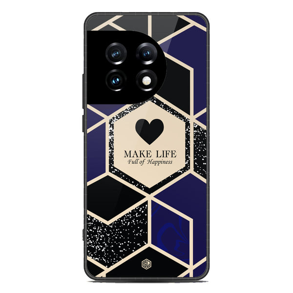 Happiness Series Soft Phone Case - Premium Glass Case - Design 1 - OnePlus Ace 2 Pro