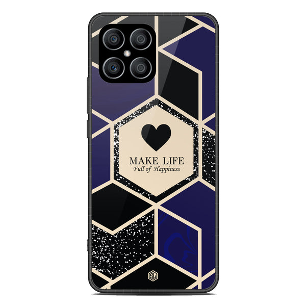 Happiness Series Soft Phone Case - Metal Case - Design 1 - Honor X8