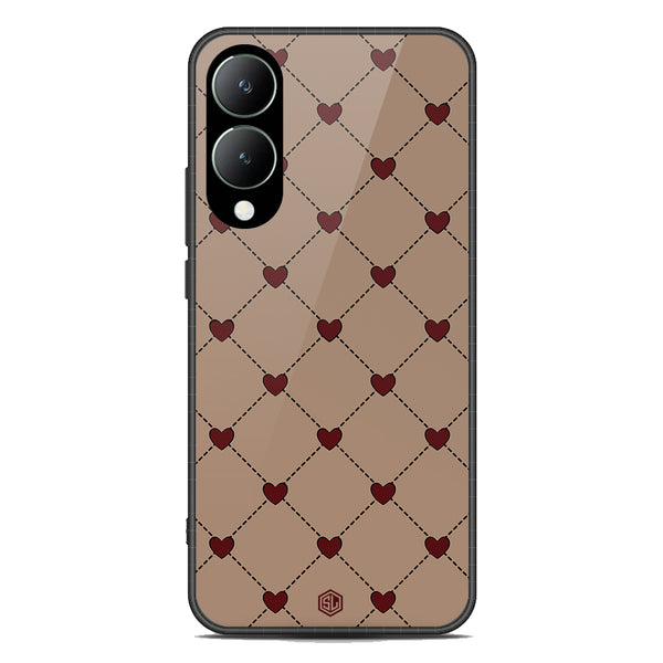Trending Designs Series Soft Phone Case - Premium Glass Case - Vivo Y17s