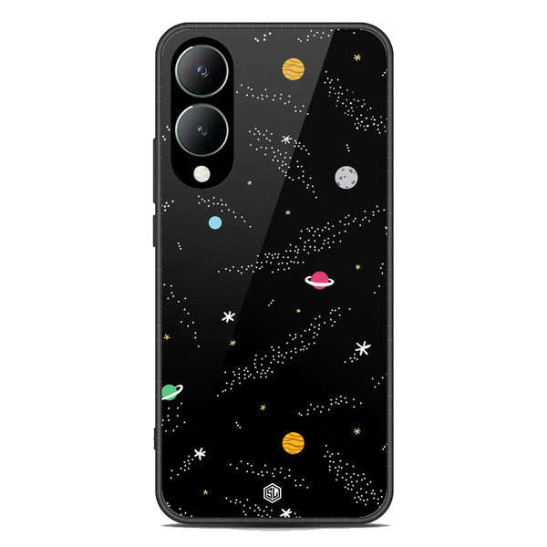 Space Series Soft Phone Case - Premium Glass Case - Design 2 - Vivo Y17s