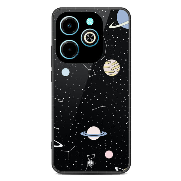 Space Series Soft Phone Case - Metal Case - Design 1 - Infinix Hot 40i