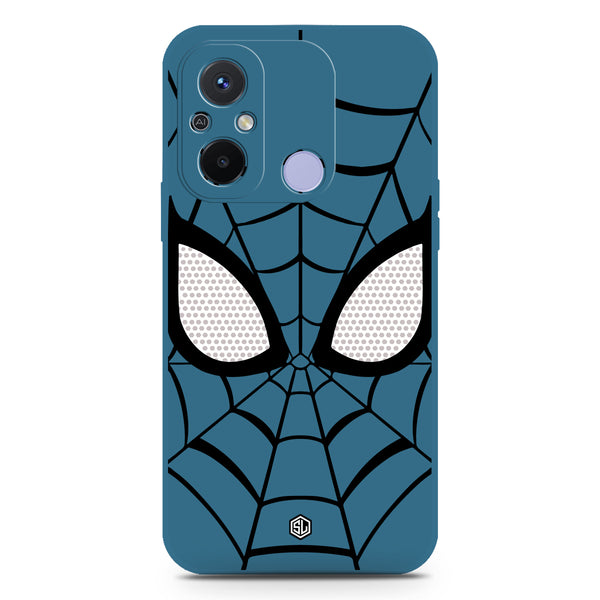 Cool Spider Design Soft Phone Case - Silica Gel Case - Blue - Xiaomi Redmi 12C