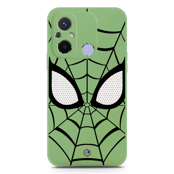 Cool Spider Design Soft Phone Case - Silica Gel Case - LightGreen - Xiaomi Redmi 12C