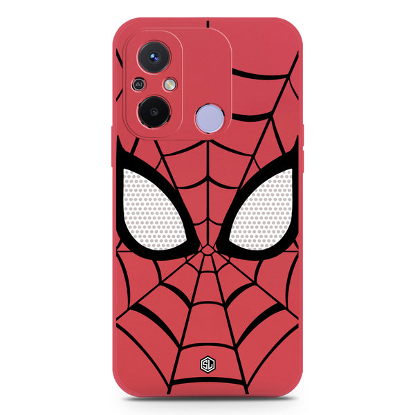 Cool Spider Design Soft Phone Case - Silica Gel Case - Dark Red - Xiaomi Dark Redmi 12C