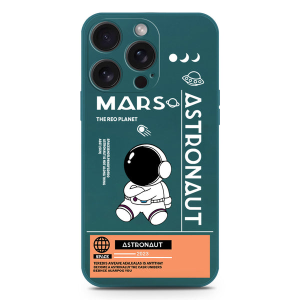 Astronaut Series Soft Phone Case - Silica Gel Case - Darkgreen - iPhone 15 Pro