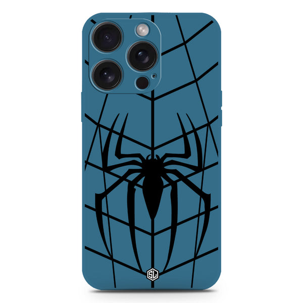 X-Spider Design Soft Phone Case - Silica Gel Case - Blue - iPhone 16 Pro