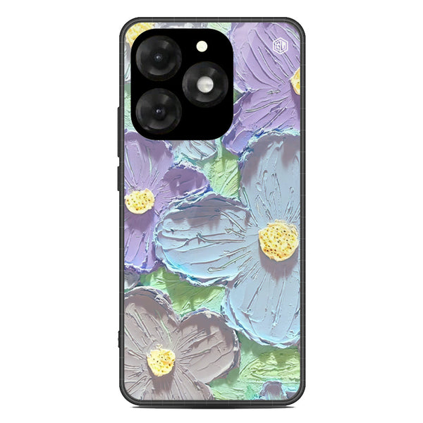 Floral Series Soft Phone Case - Metal Case - Design 1 - itel A70