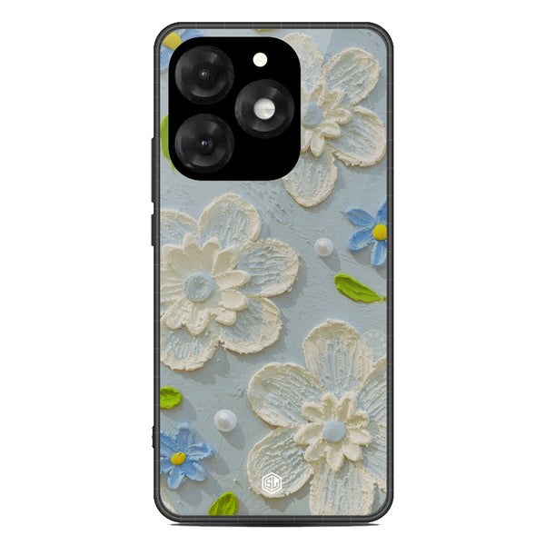 Floral Series Soft Phone Case - Metal Case - Design 3 - itel A70