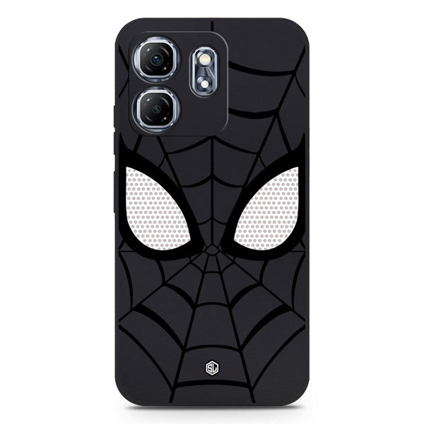 Cool Spider Design Soft Phone Case - Silica Gel Case - Black - Infinix Hot 50i
