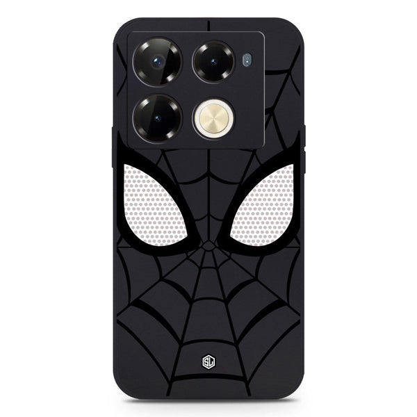 Cool Spider Design Soft Phone Case - Silica Gel Case - Black - Infinix Note 40 Pro Plus