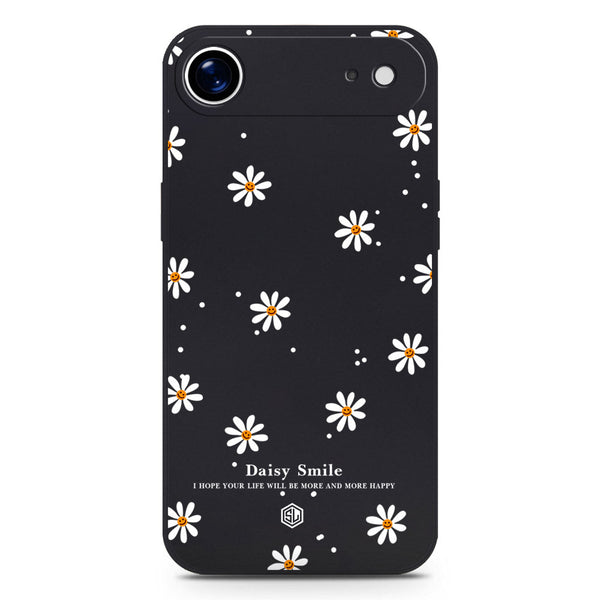 Daisy Smile Design Soft Phone Case - Silica Gel Case - Black - iPhone 17 Air