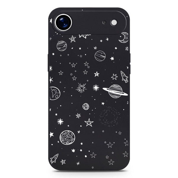 Stardust Dreams Design Soft Phone Case - Silica Gel Case - Black - iPhone 17 Air