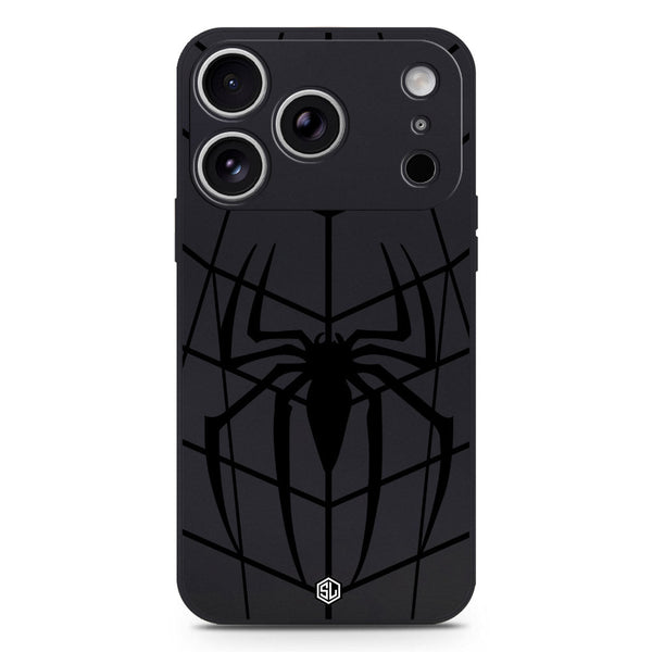 X-Spider Design Soft Phone Case - Silica Gel Case - Black - iPhone 17 Pro