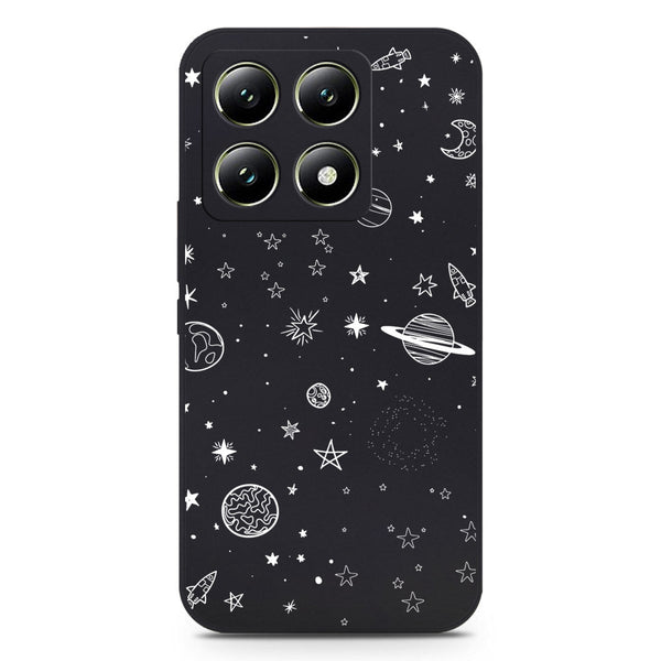 Stardust Dreams Design Soft Phone Case - Silica Gel Case - Black - Xiaomi 14T