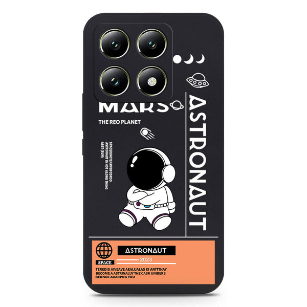 Astronaut Series Design Soft Phone Case - Silica Gel Case - Black - Xiaomi 14T Pro