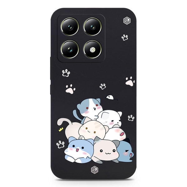 Cute Design Soft Phone Case - Silica Gel Case - Black - Xiaomi 14T Pro