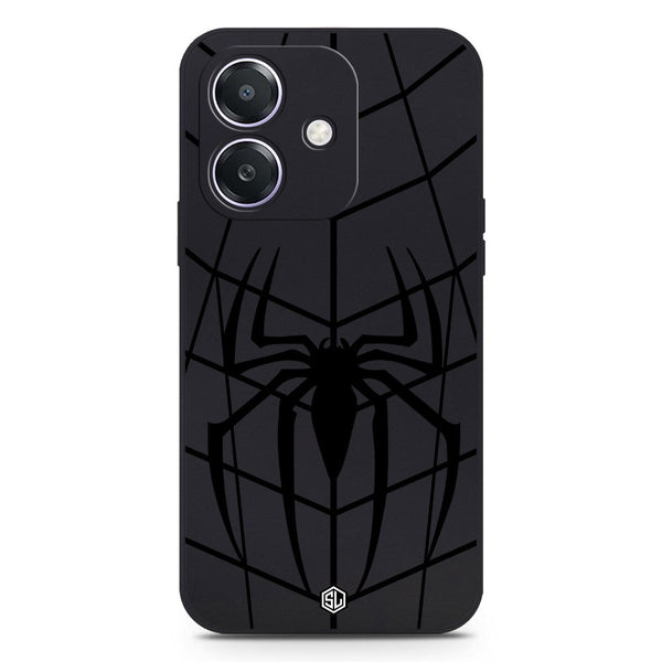 X-Spider Design Soft Phone Case - Silica Gel Case - Black - Oppo A3 4G