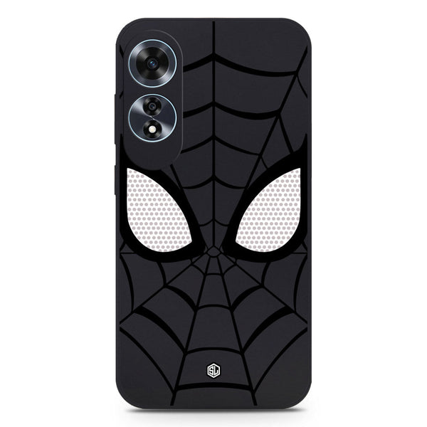 Cool Spider Design Soft Phone Case - Silica Gel Case - Black - Oppo A60