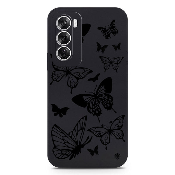 Cool Spider Design Soft Phone Case - Silica Gel Case - Black - Oppo Reno 12