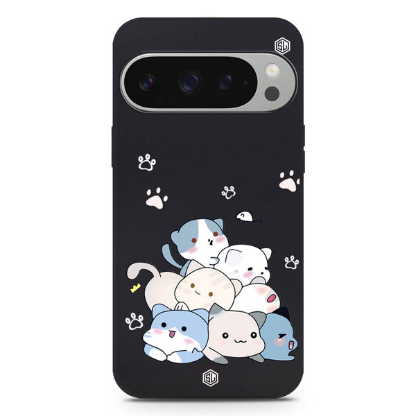 Cute Design Soft Phone Case - Silica Gel Case - Black - Google Pixel 9