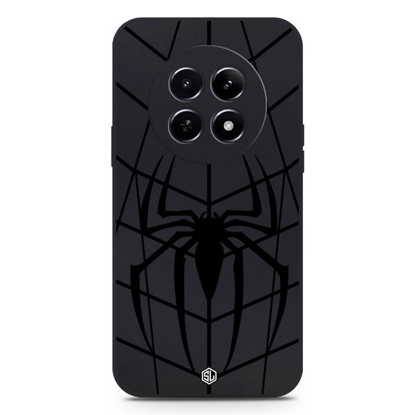 X-Spider Design Soft Phone Case - Silica Gel Case - Black - Realme 12 5G