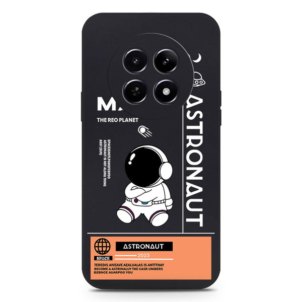 Astronaut Series Design Soft Phone Case - Silica Gel Case - Black - Realme 13