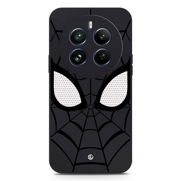 Cool Spider Design Soft Phone Case - Silica Gel Case - Black - Realme 12 4G