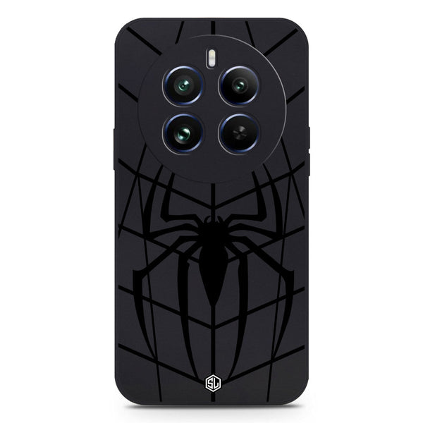 X-Spider Design Soft Phone Case - Silica Gel Case - Black - Realme 12 4G
