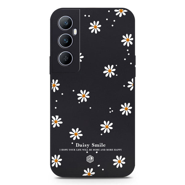 Daisy Smile Design Soft Phone Case - Silica Gel Case - Black - Realme C65