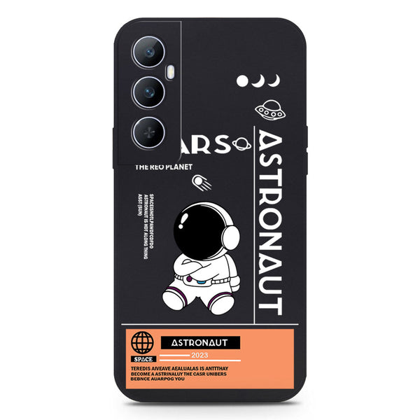 Astronaut Series Design Soft Phone Case - Silica Gel Case - Black - Realme C65