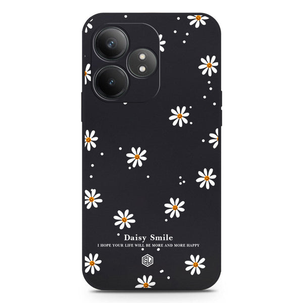 Daisy Smile Design Soft Phone Case - Silica Gel Case - Black - Realme GT Neo 6 SE
