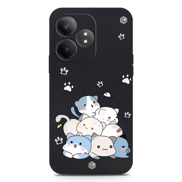 Cute Design Soft Phone Case - Silica Gel Case - Black - Realme GT Neo 6 SE