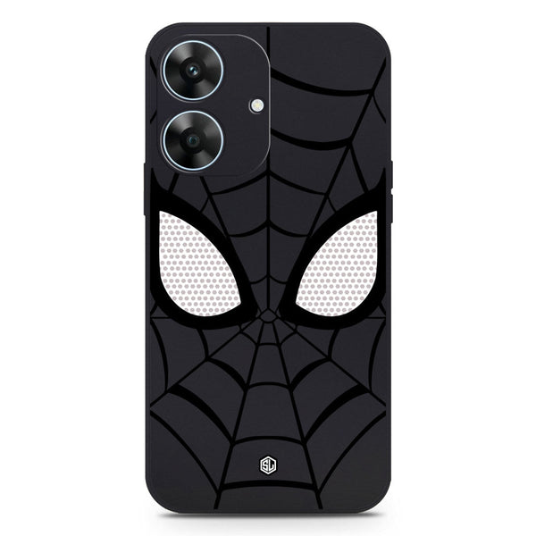 Cool Spider Design Soft Phone Case - Silica Gel Case - Black - Realme Note 60