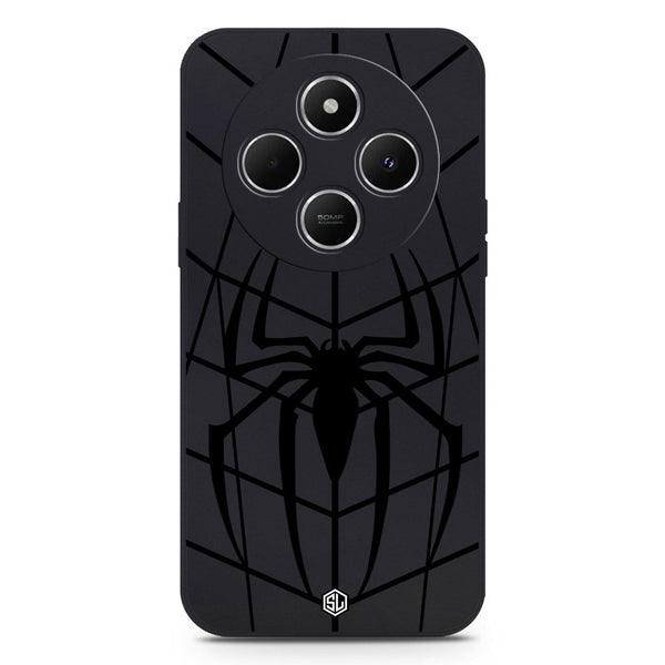 X-Spider Design Soft Phone Case - Silica Gel Case - Black - Xiaomi Redmi 14R