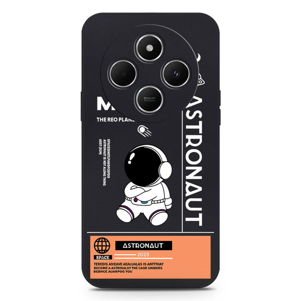 Astronaut Series Design Soft Phone Case - Silica Gel Case - Black - Xiaomi Redmi 14C