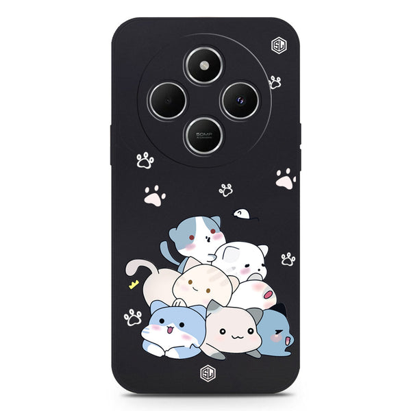 Cute Design Soft Phone Case - Silica Gel Case - Black - Xiaomi Redmi 14C
