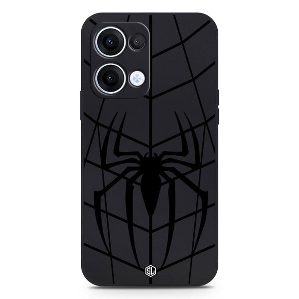 X-Spider Design Soft Phone Case - Silica Gel Case - Black - Oppo Reno 13