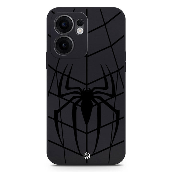 X-Spider Design Soft Phone Case - Silica Gel Case - Black - Oppo Reno 13F 4G