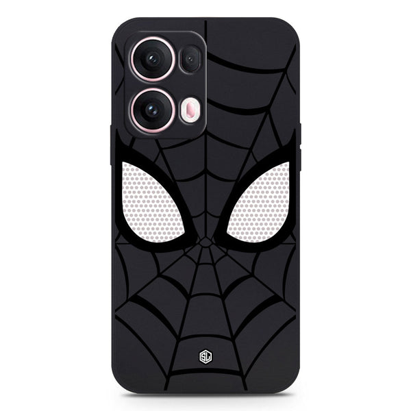 Cool Spider Design Soft Phone Case - Silica Gel Case - Black - Oppo Reno 13 Pro