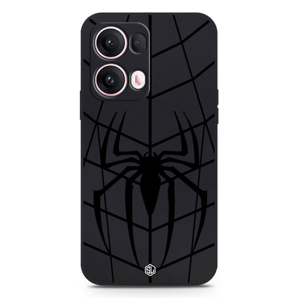 X-Spider Design Soft Phone Case - Silica Gel Case - Black - Oppo Reno 13 Pro